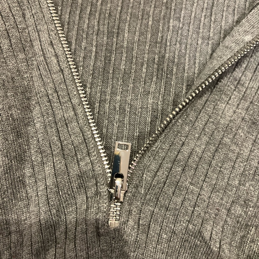 Zara Gray Turtleneck Sweater Bodysuit - Picture 8 of 9